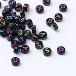 Craft Acrylic Horizontal Hole Letter Beads