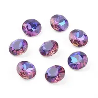 Pointed Back & Back Plated Glass Rhinestone Cabochons