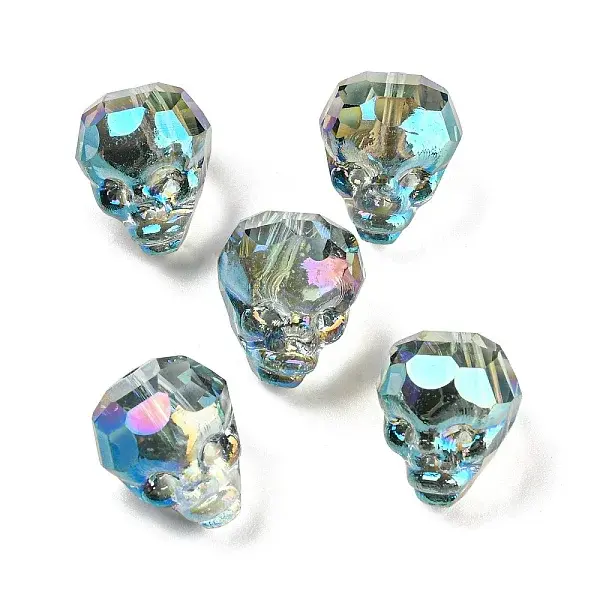 Electroplate Transparent Handmade Lampwork Beads