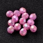 AB Color Plated Eco-Friendly Poly Styrene Acrylic Round Beads