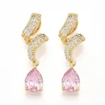 Brass Micro Pave Cubic Zirconia Pendants