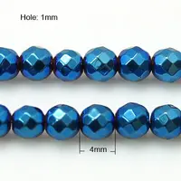 Non-Magnetic Synthetic Hematite Beads Strands