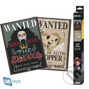 One Piece Set plagátov - Wanted Chopper & Brook 2 ks