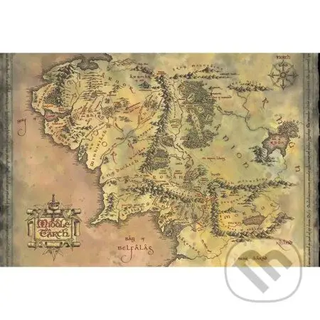 Plagát Pán prsteňov - Stredozem