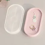 Oval Jewelry Plate DIY Silicone Pendant Molds