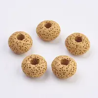 Natural Lava Rock European Beads