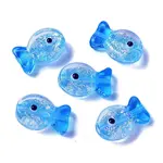 Handmade Foil Lampwork Fish Beads