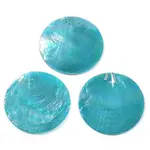 Spray Painted Natural Capiz Shell Pendants