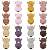 16Pcs 8 Colors Food Grade Eco-Friendly Silicone Focal Beads