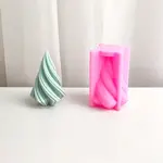 Twisted Cone Candle Food Grade Silicone Molds