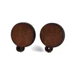 Poplar Wood Stud Earrings