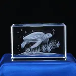 3D Laser Engraving Animal Glass Figurine