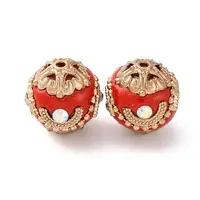 Handmade Resin Indonesia Round Beads