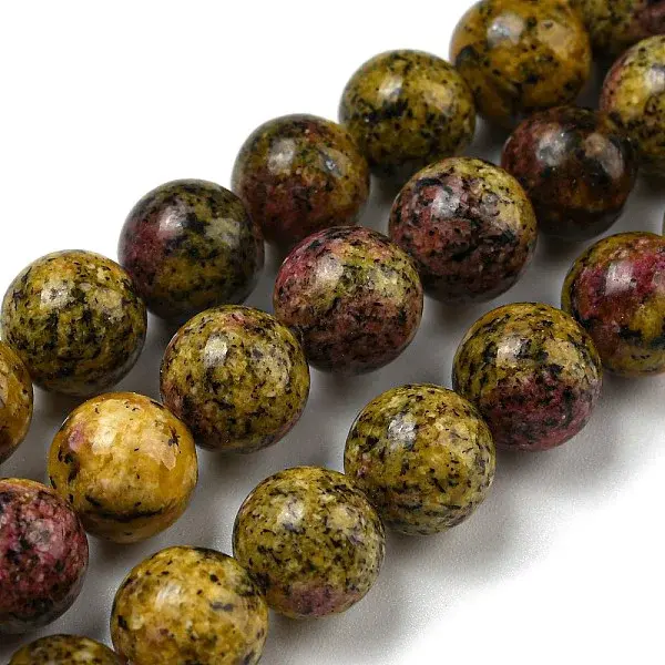 Natural Dyed Sesame Jasper Beads Strands