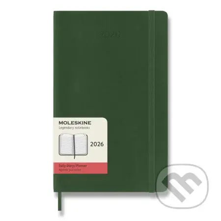 Moleskine – 12-mesačný denný diár 2026 - tmavo zelený