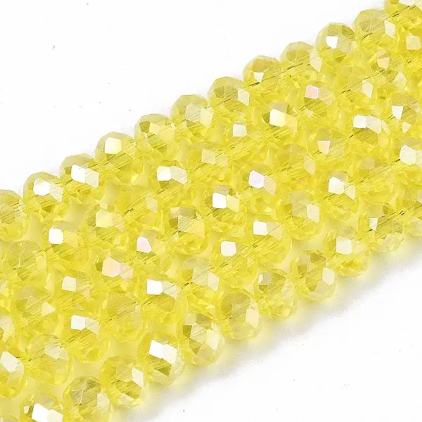 Electroplate Glass Beads Strands