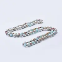 Natural Regalite/Imperial Jasper/Sea Sediment Jasper Beaded Necklaces