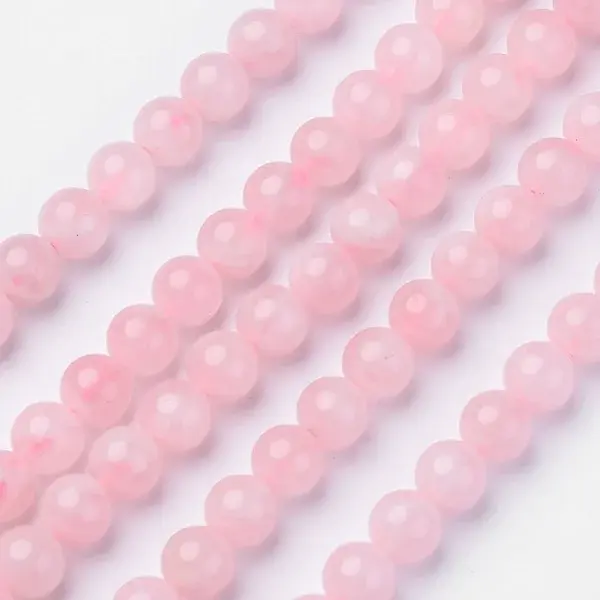Pink Color Natural Madagascar Rose Quartz Beads Strands