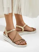 Resti Women’s wedge sandals with rhinestones Ballosa