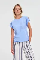 Marisse T-Shirt With A Pocket, Blue