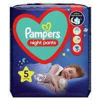 PAMPERS Pants Night 5 kalhotkové plenky 12-17 kg 22 ks