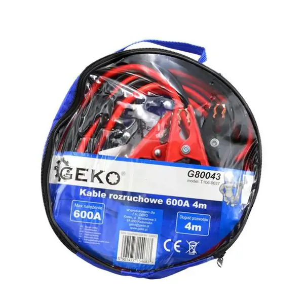 Kabely startovací 600A 4m GEKO G80043