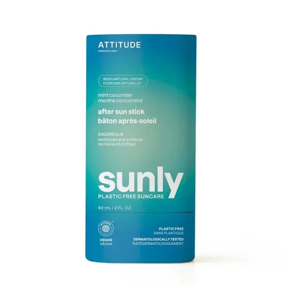 ATTITUDE Sunly Zklidňující krém po opalování s mátou a okurkou 60 g