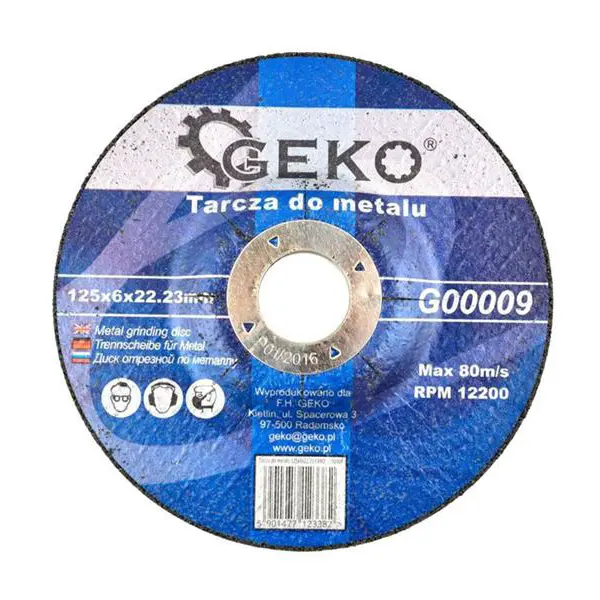 Kotouč na kov brusný 125mm GEKO G00009