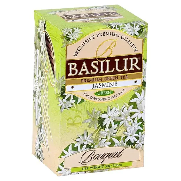 BASILUR Bouquet Jasmine zelený čaj 25 sáčků