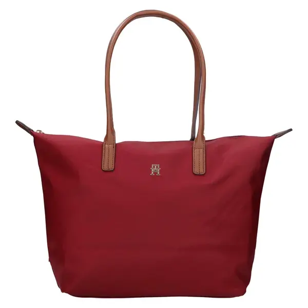 Dámska kabelka Tommy Hilfiger Bobie, textilné − vínová