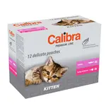 CALIBRA Premium Line Kitten multipack kapsičky pro koťata 12 x 100 g