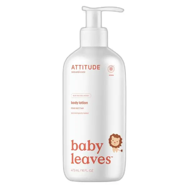 ATTITUDE Baby leaves Dětské tělové mléko s vůní hruškové šťávy 473 ml