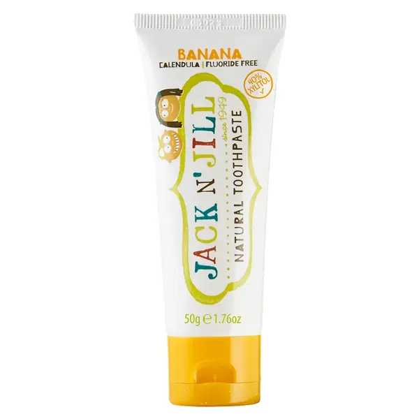 JACK N' JILL přírodní zubní pasta Organic BANÁN 50 g, Určeno pro: Děti