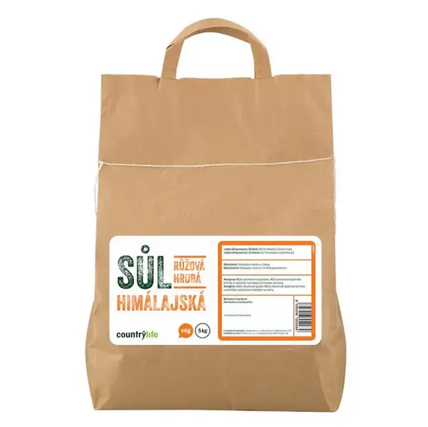 COUNTRY LIFE Sůl himálajská růžová hrubá 5 kg