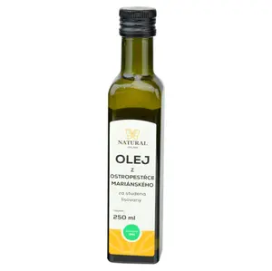 NATURAL JIHLAVA Olej z ostropestřce mariánského za studena lisovaný natural 250 ml