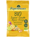 ALPENBAUER Přírodní bonbóny zázvor pomeranč  limetka BIO 90 g