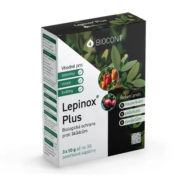 Přípravek proti housenkám AGROBIO Biocont Lepinox Plus 3x10g