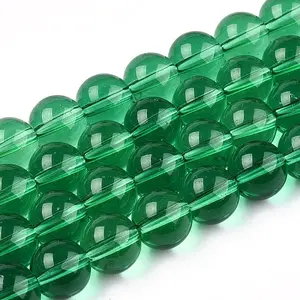 Transparent Glass Beads Strands