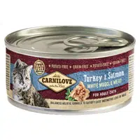 CARNILOVE Cat turkey & salmon konzerva pro kočky 100 g