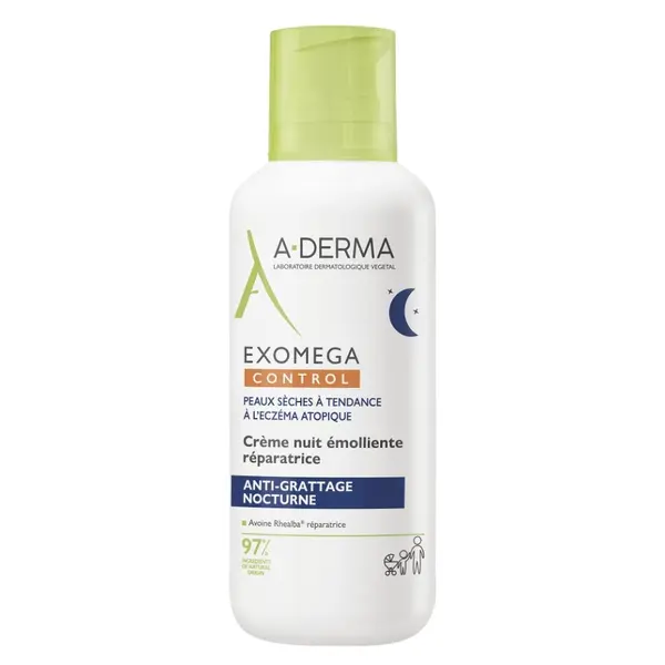 A-DERMA Exomega Control Emolienční noční krém 400 ml