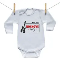 Boodyy Body s dlhým rukávom Moje prvé rockové body 92 (18-24 mesiacov)