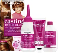 L'Oréal Paris Casting Crème Gloss semipermanentná farba na vlasy 64 medový gaštan 48+72+60 ml