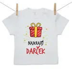 Boodyy Tričko s krátkym rukávom Najkrajší darček 68 (3-6 mesiacov)