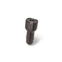 SETTY USB autonabíjačka 2,4A microUSB 1m kábel, čierna GSM043807