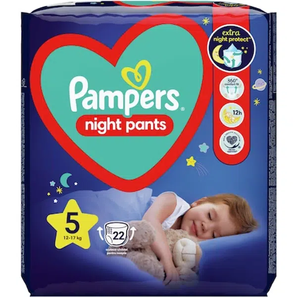 Pampers Night Pants S5 22ks (12-17kg)