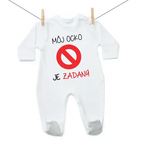 Boodyy Overal Môj ocko je zadaný 80 (9-12 mesiacov)