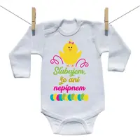 Boodyy Body s dlhým rukávom Sľubujem, že ani nepípnem 92 (18-24 mesiacov)