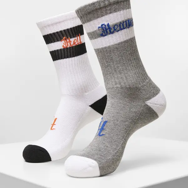 Nebe Hell Socks 2-Pack šedá/bílá