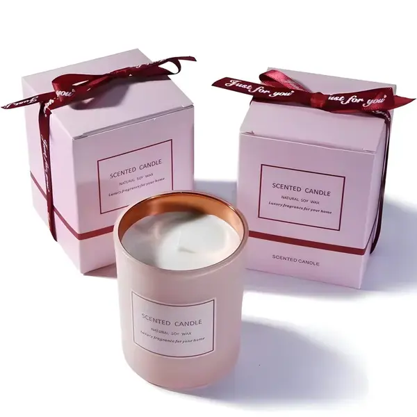 Vonná sviečka - Ružová/Modrý zvonček H32751