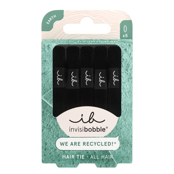 Invisibobble Gumička do vlasů Hair Tie Black 5 ks